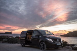 Luxury transfer van in ibiza