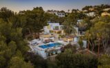 Luxury villa rental Ibiza with panoramic sea views and private pool in Can Furnet